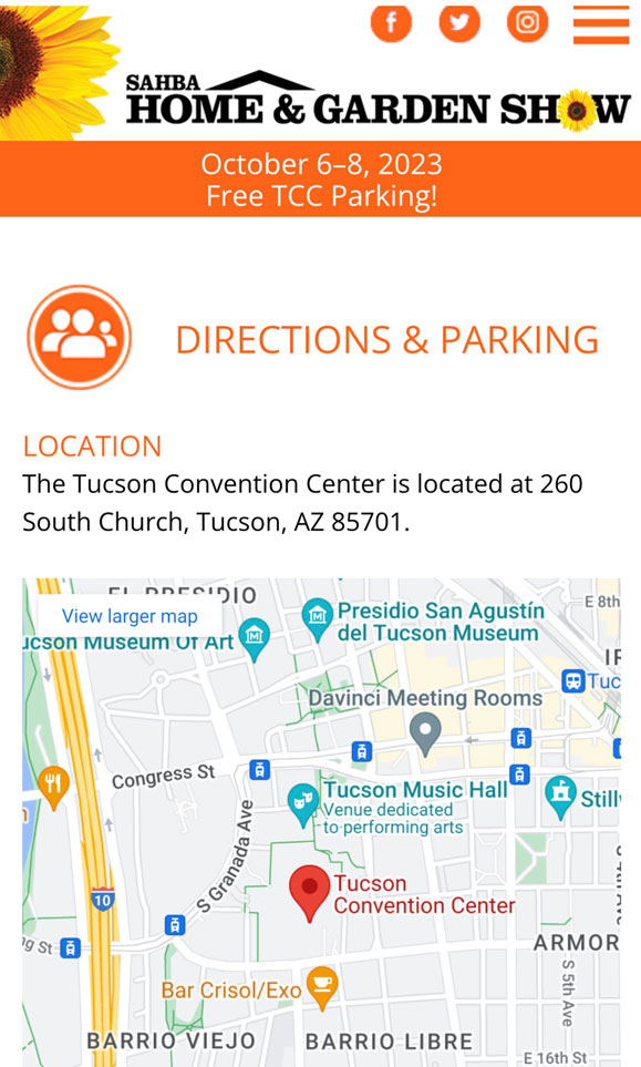 SAHBA directions SAHBA directions